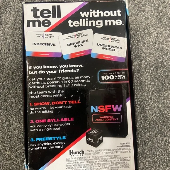 Tell Me Without Telling Me Game - Picture 3 of 3